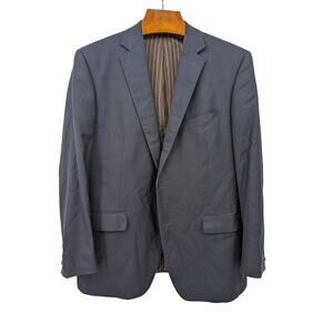 Lanficio Filarte Navy MSMcClellan Suit Jacket Two button blazer Single breasted